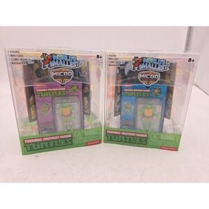 TNMT 2 PACK - World's Smallest Micro Action Figure + Comic Book - BRAND NEW